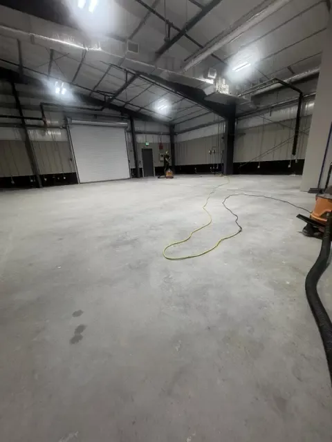 Concrete surfaces metal building construction